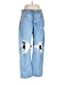 AGOLDE 100% Cotton Graphic Blue Jeans Size 30 waist - photo 1