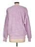 The Impeccable Pig 100% Polyester Solid Purple Pullover Sweater Size M - photo 2