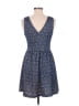 Alya Argyle Blue Casual Dress Size M - photo 2