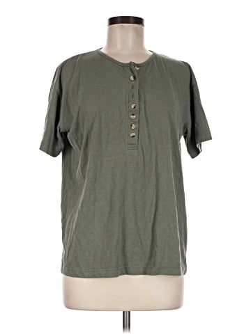 DressBarn Short Sleeve Henley (view 1)