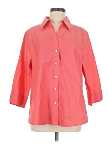 Foxcroft 3/4 Sleeve Button-Down Shirt (view 1)