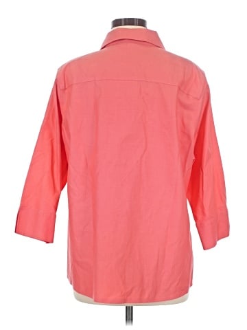Foxcroft 3/4 Sleeve Button-Down Shirt (view 2)