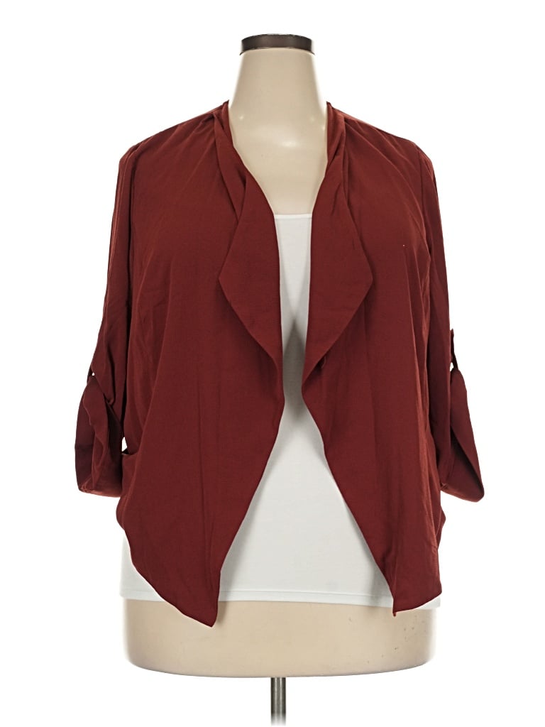 Pre-owned Torrid Jacket In Burgundy