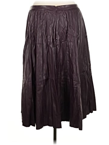 Calvin Klein Faux Leather Skirt (view 2)