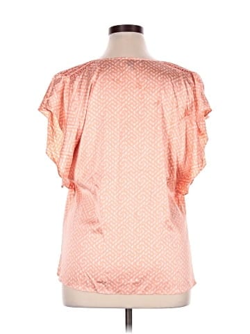 White House Black Market Short Sleeve Blouse (view 2)