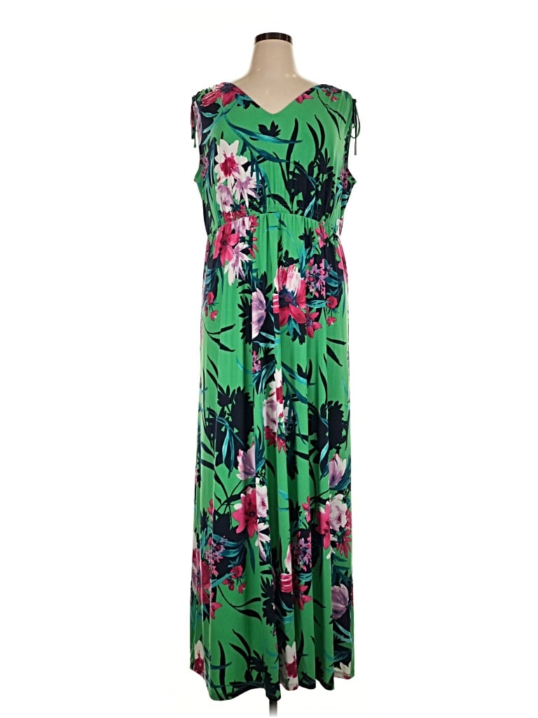 Pre-owned Iman Casual Dress In Green