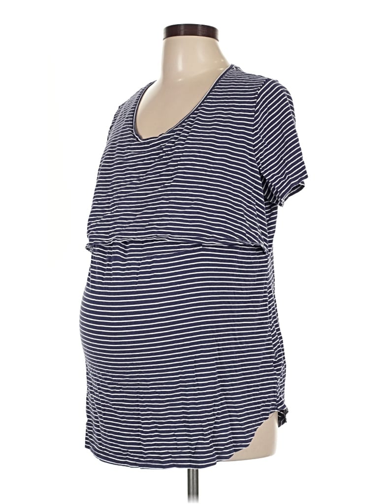 Pre-owned Isabel Maternity Short Sleeve T-shirt In Blue