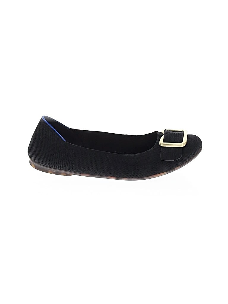 Pre-owned Rothys Flats In Black