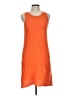 Zara Chevron-herringbone Orange Dress Size 13 - 14 - photo 1