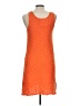 Zara Chevron-herringbone Orange Dress Size 13 - 14 - photo 2