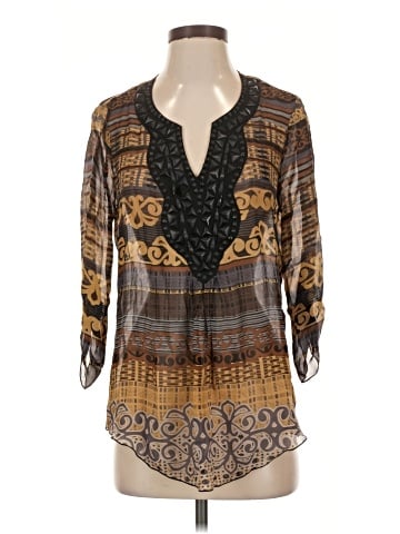 Hale Bob 3/4 Sleeve Silk Top (view 1)