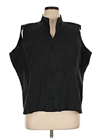MING WANG Sleeveless Button-Down Shirt (view 1)