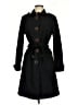 Via Black Trenchcoat Size 8 - photo 1