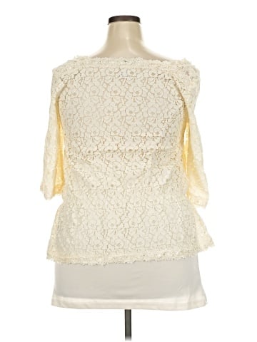 Ultra Pink 3/4 Sleeve Blouse (view 2)