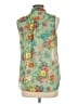 Forever 21 100% Polyester Floral Green Sleeveless Blouse Size L - photo 2