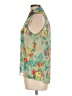 Forever 21 100% Polyester Floral Green Sleeveless Blouse Size L - photo 5
