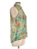 Forever 21 100% Polyester Floral Green Sleeveless Blouse Size L - photo 4