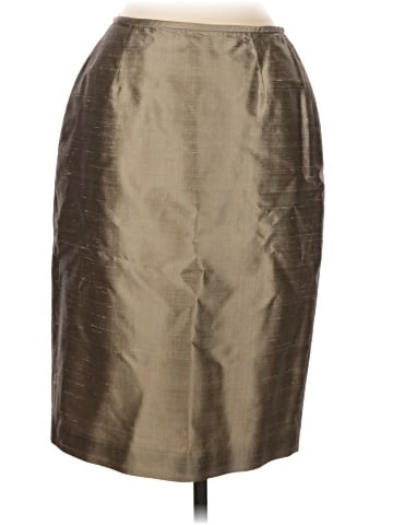 Linda Allard Ellen Tracy Silk Skirt (view 1)