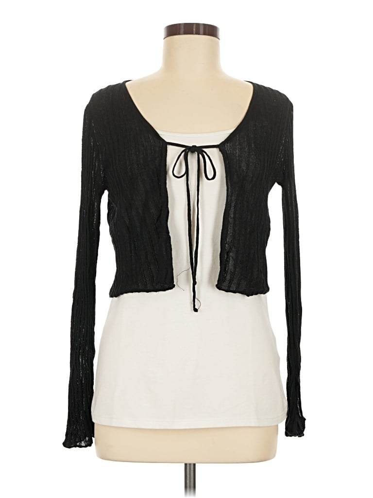 Pre-owned Cider Cardigan Sweater In Black