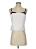 Ann Taylor LOFT 100% Polyester Silver Ivory Sleeveless Top Size 4 - photo 1
