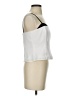 Ann Taylor LOFT 100% Polyester Silver Ivory Sleeveless Top Size 4 - photo 4