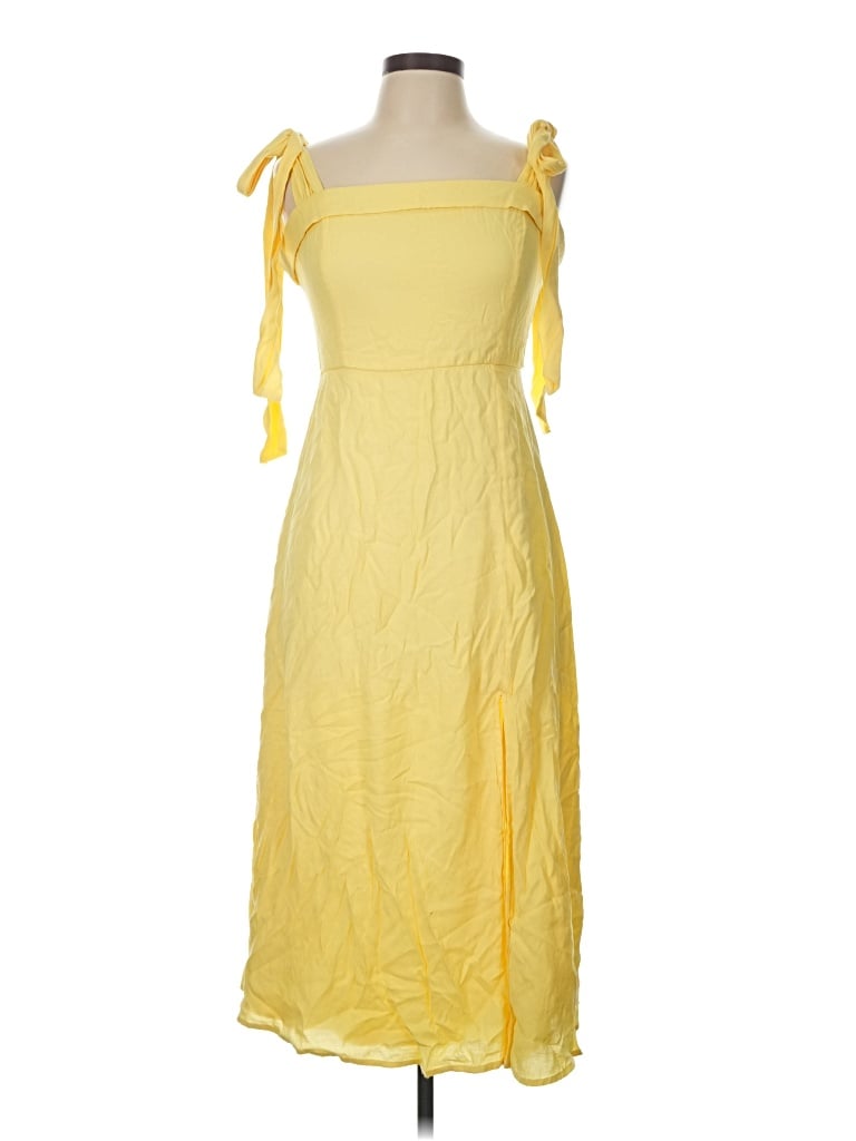 Pre-owned Mi Ami Casual Dress In Yellow