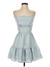 Francesca's 100% Polyester Solid Blue Casual Dress Size XS - photo 1