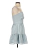 Francesca's 100% Polyester Solid Blue Casual Dress Size XS - photo 4