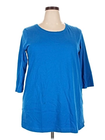 Woman Within 3/4 Sleeve T-Shirt (view 1)