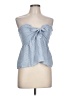 Shein 100% Polyester Blue Sleeveless Blouse Size L - photo 1