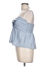Shein 100% Polyester Blue Sleeveless Blouse Size L - photo 5