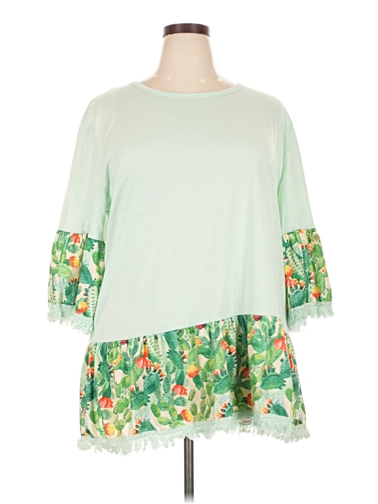 Pre-owned Lucky & Blessed Casual Dress In Green