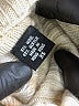 Moda International Checkered-gingham Tan Wool Pullover Sweater Size XS - photo 8
