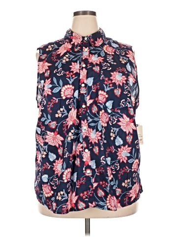 St. John's Bay Sleeveless Button-Down Shirt (view 1)