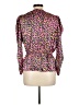 Scoop Animal Print Pink Long Sleeve Blouse Size L - photo 2
