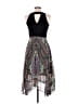 Studio One Paisley Black Cocktail Dress Size 6 - photo 2