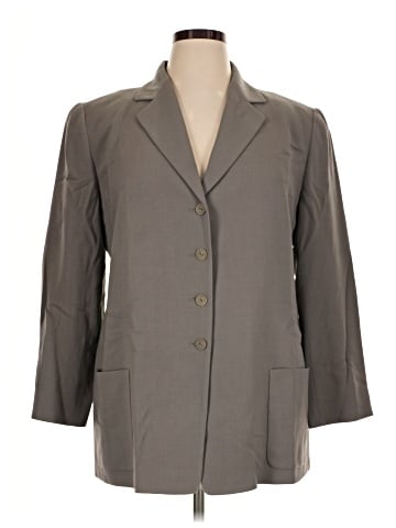 Linda Allard Ellen Tracy Wool Blazer (view 1)