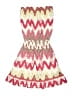 Ramy Brook 100% Polyester Chevron-herringbone Pink Dress Size 12 - photo 1