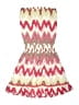 Ramy Brook 100% Polyester Chevron-herringbone Pink Dress Size 12 - photo 2