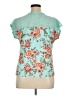 Bobbie Brooks Teal Short Sleeve Blouse Size XL - photo 2