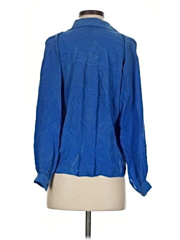 Linea Long Sleeve Silk Top (view 2)