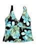 Coco Reef 100% Polyester Tropical Blue Swimsuit Top Size L - photo 1