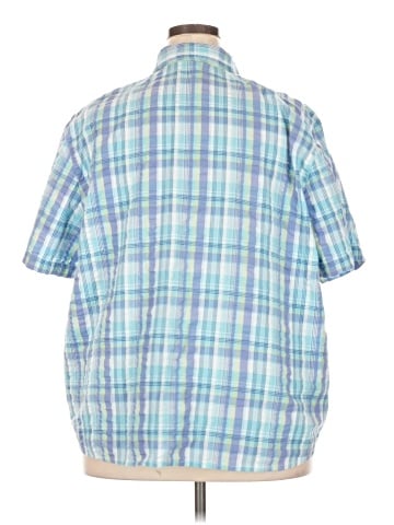 Alfred Dunner Short Sleeve Button-Down Shirt (view 2)
