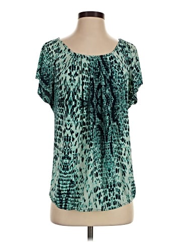 New York & Company Short Sleeve Blouse (view 1)