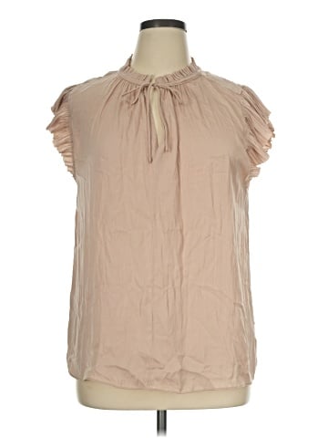 Olivia Grey Sleeveless Blouse (view 1)