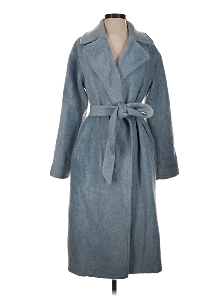 Pre-owned Lulus Trenchcoat In Blue