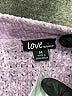 Love 100% Polyester Tweed Purple Pullover Sweater Size M - photo 7