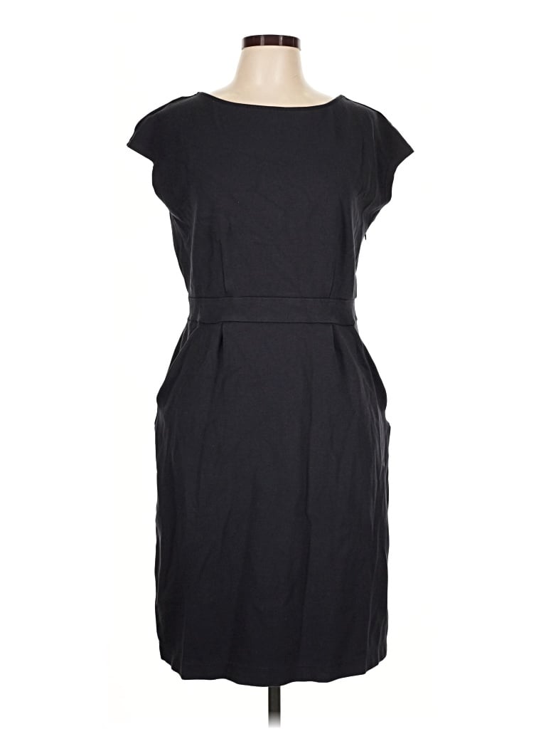 Pre-owned Quince Casual Dress In Black
