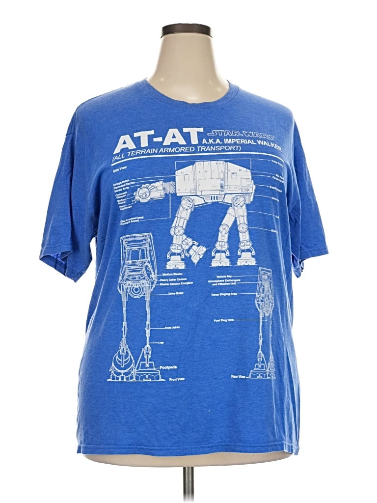 Pre-owned Star Wars Active T-shirt In Blue