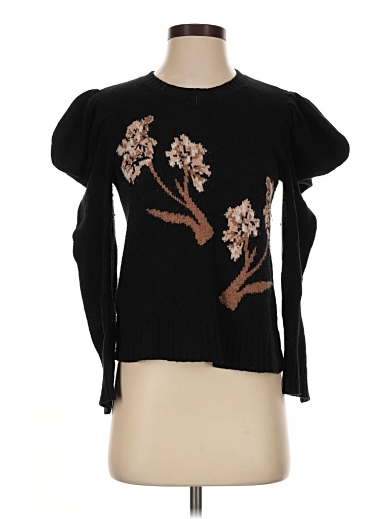 Pre-owned Bcbgmaxazria Wool Pullover Sweater In Black